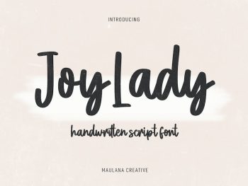 Joylady Handwritten Script Font Yazı Tipi