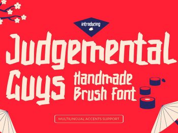 Judgemental Guys - Handmade Brush Font Yazı Tipi