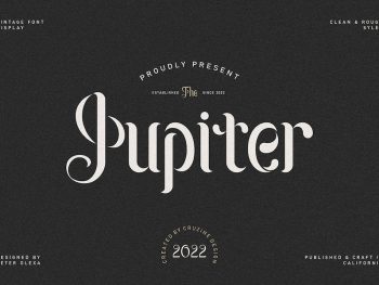 Jupiter Retro Font Family Yazı Tipi