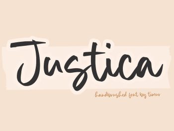 Justica - HandwrittenFont Yazı Tipi