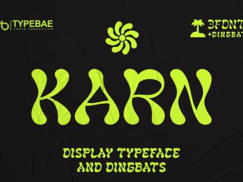 KARN - Display Typeface & Dingbats Yazı Tipi