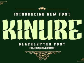 KINUREBlackletter Font Yazı Tipi