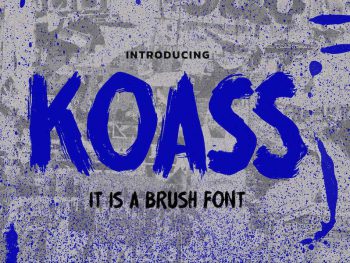 KOASS - It Is a Brush Font Yazı Tipi