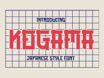 KOGAMA - Japanese style font Yazı Tipi