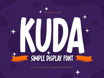 KUDA - Simple Display Font Yazı Tipi