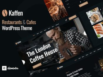 Kaffen - Cafe Restaurant Elementor WordPress Teması