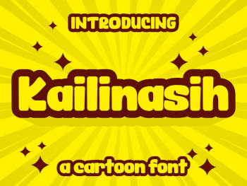 Kailinasih a Cartoon Font Yazı Tipi