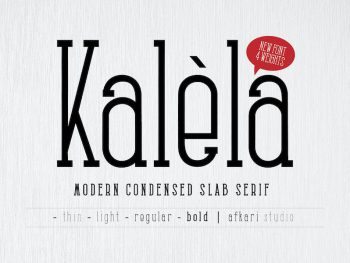 Kalela SlabCondensed Slab Serif Yazı Tipi