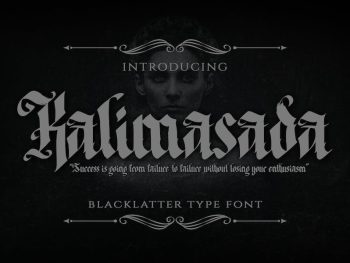 Kalimasada - Blackletter Type Font Yazı Tipi