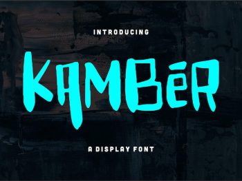 Kamber | A Display Font Yazı Tipi