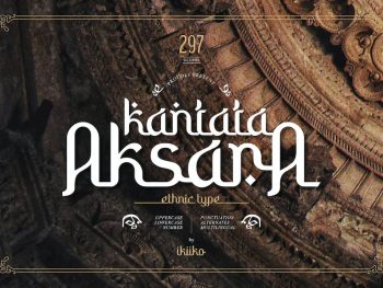 Kantata Aksara - Ethnic Type Yazı Tipi