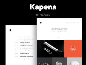 Kapena - Responsive Portfolio HTML Template Yazı Tipi