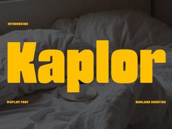 Kaplor Display Font Yazı Tipi