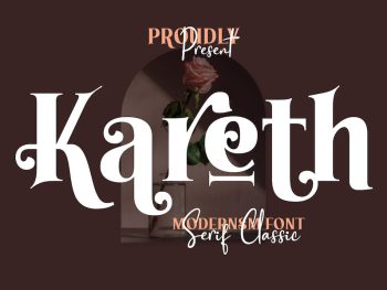 Kareth – Classic Serif font Yazı Tipi