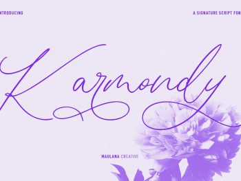 Karmondy Signature Script Font Yazı Tipi