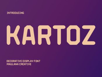 Kartoz Decorative Display Font Yazı Tipi