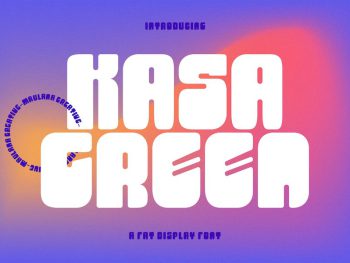 Kasa Green Fat Display Font Yazı Tipi