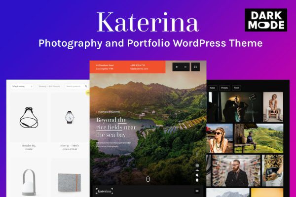 Katerina - Photography & Portfolio WordPress Teması