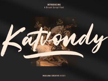 Katvondy Marker Brush Script Font Yazı Tipi