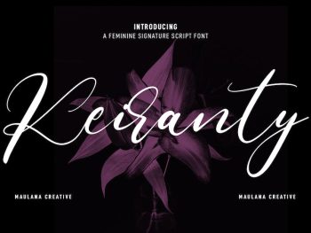 Keiranty Beauty Script Font Yazı Tipi