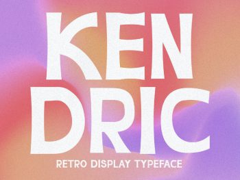 Kendric - Display Typeface Yazı Tipi