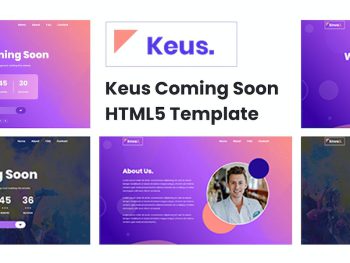 Keus - Creative Coming Soon HTML5 Template Yazı Tipi