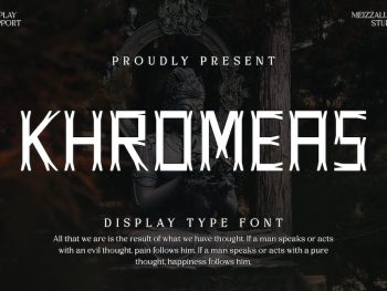Khromeas - Display Type Font Yazı Tipi