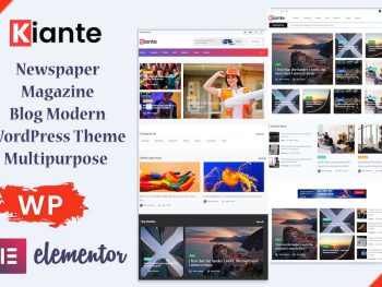 Kiante - Newspaper Magazine Blog Modern WordPress Teması