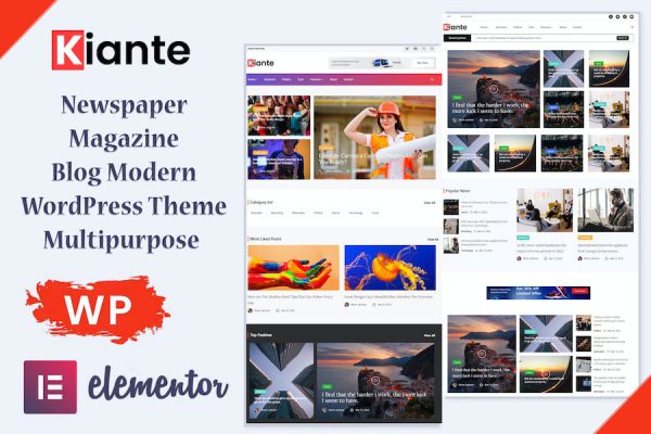 Kiante - Newspaper Magazine Blog Modern WordPress Teması