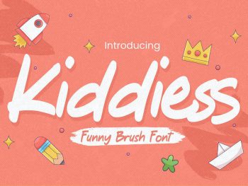 Kiddiess - Funny Brush Font Yazı Tipi