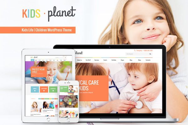 Kids Planet - A Multipurpose Children WP Theme WordPress Teması