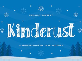 Kinderust - Winter Font Yazı Tipi