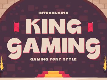 King Gaming - Gaming Font Style Yazı Tipi