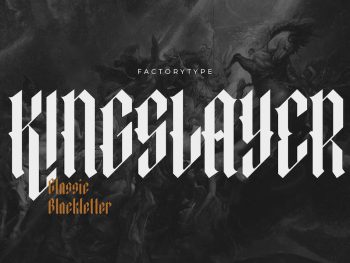Kingslayer - Modern Blackletter Font Yazı Tipi