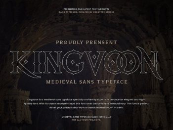 Kingvoon Medieval Business Font Yazı Tipi