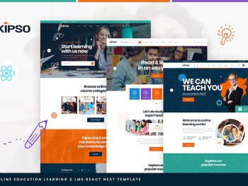 Kipso - React Next Online Education Learning & LMS Yazı Tipi