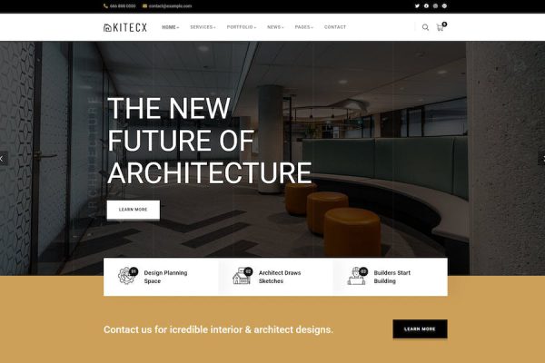 Kitecx - Architecture & Interior WordPress Teması