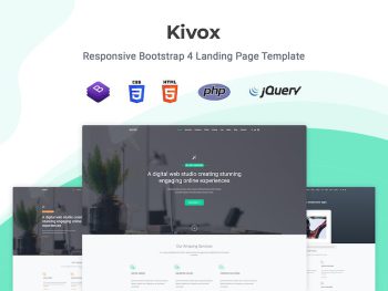 Kivox - Responsive Landing Page Template Yazı Tipi