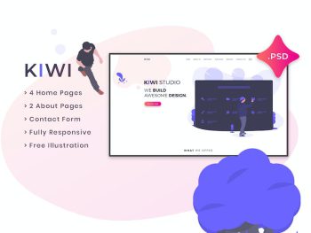 Kiwi - Creative One Page PSD Template Yazı Tipi