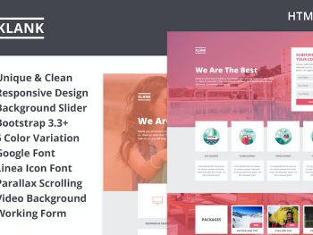 Klank | Multipurpose Landing Page With Bootstrap Yazı Tipi