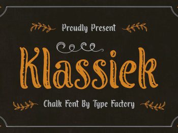 Klassiek – Chalk Font Yazı Tipi