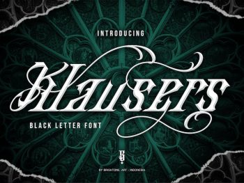 Klausers - Blackletter Yazı Tipi