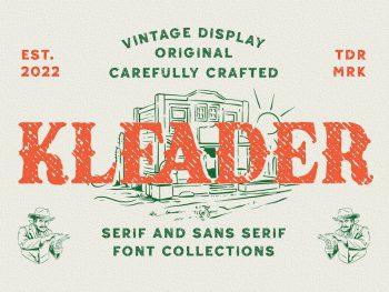 Kleader - Display Font Yazı Tipi