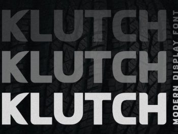 Klutch - Modern Display Font Yazı Tipi