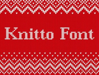 Knitto Font Yazı Tipi