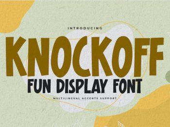 Knockoff - Fun Display Font Yazı Tipi