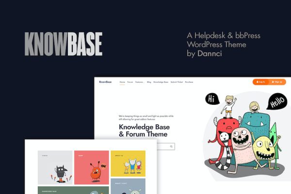 KnowBase - A Helpdesk & bbPress WordPress Teması