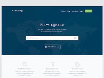 Knowledge - Knowledgebase & Documentation HTMl Tem Yazı Tipi