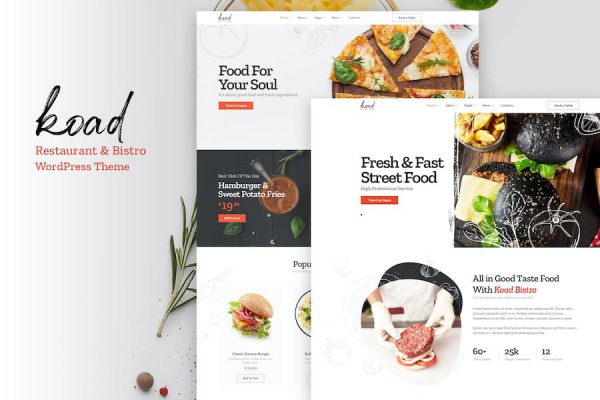 Koad - Restaurant & Bistro WordPress Teması