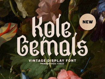 Kole Gemols - Mid Century Modern Font Yazı Tipi